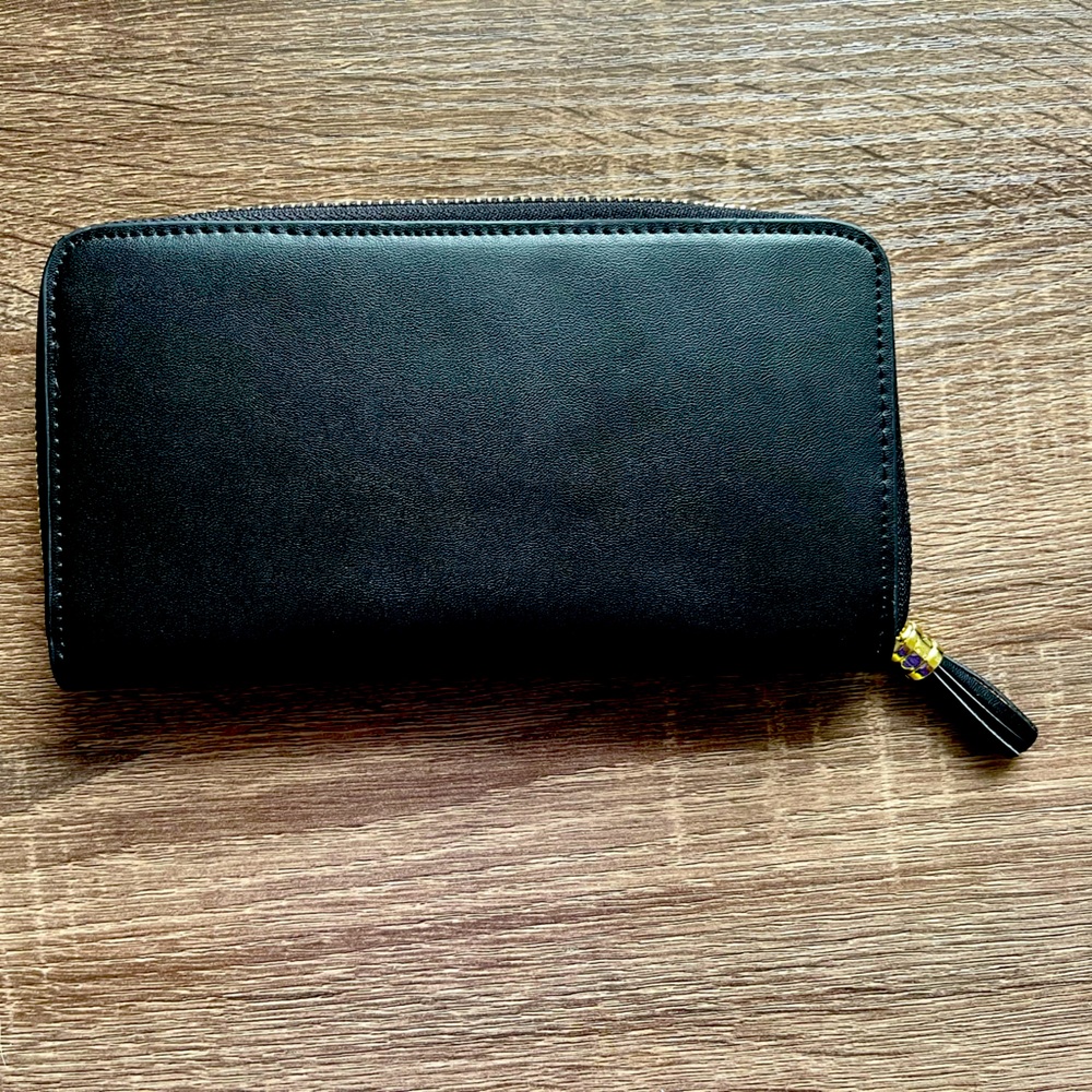 Saks Fifth Avenue Continental Wallet - Women’s, Color Black